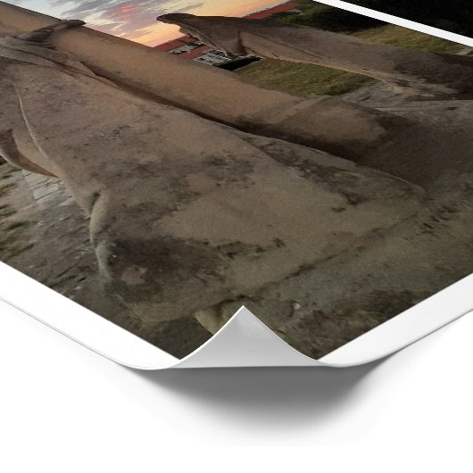 Esztergom Night Sky. Poster (Hoek)