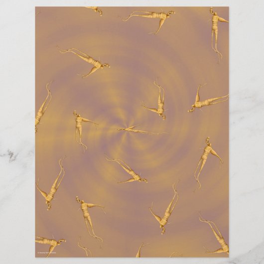 ET Ginseng Man Scrapbook Paper Bulk Pages Flyer (Achterkant)