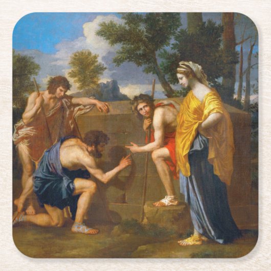Et in Arcadia ego, Poussin, 1637-1638 Kartonnen Onderzetters (Voorkant)