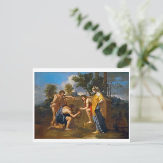 Et in Arcadia ego, Poussin Briefkaart (Staand voorkant)