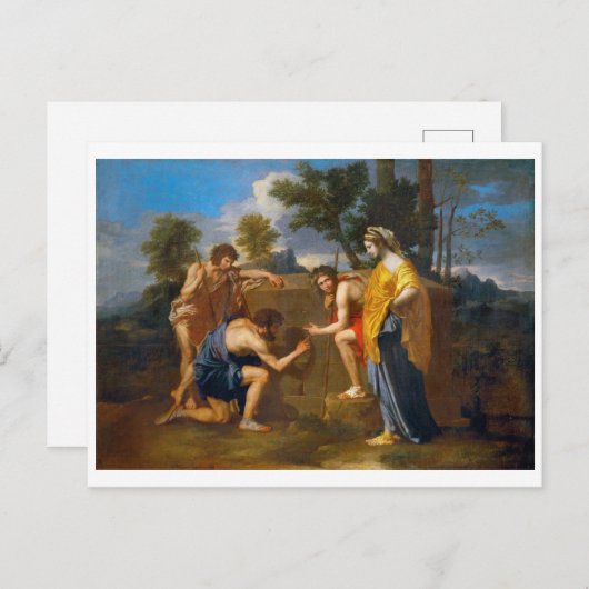 Et in Arcadia ego, Poussin Briefkaart (Voorkant / Achterkant)