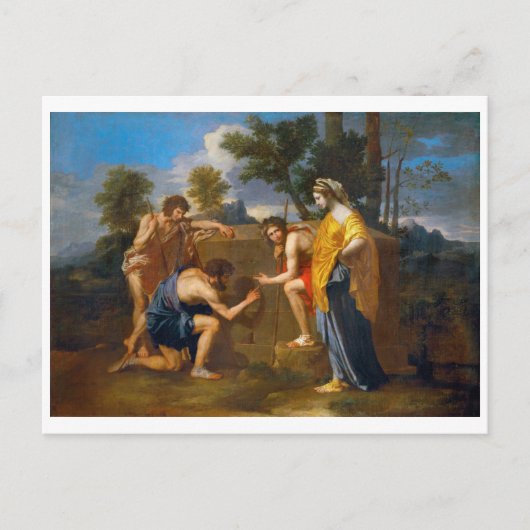 Et in Arcadia ego, Poussin Briefkaart (Voorkant)