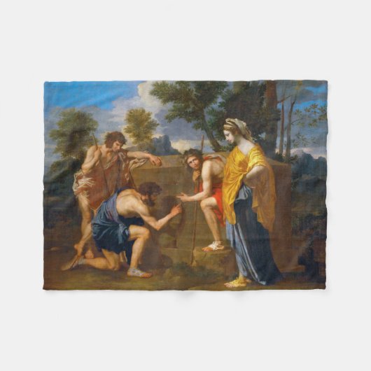 Et in Arcadia ego, Poussin Fleece Deken (Voorkant (Horizontaal))