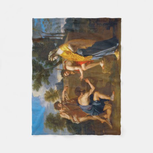 Et in Arcadia ego, Poussin Fleece Deken (Voorkant)