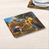 Et in Arcadia ego, Poussin Kartonnen Onderzetters (Schuin)