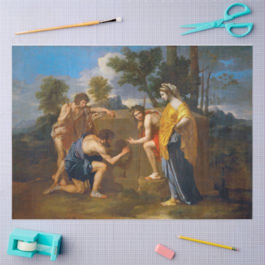 Et in Arcadia ego, Poussin Tissuepapier (Craft)
