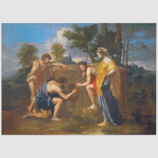 Et in Arcadia ego, Poussin Tissuepapier (Voorkant)