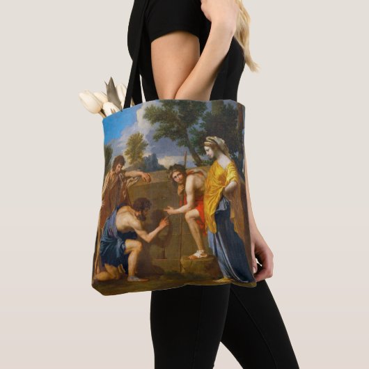 Et in Arcadia ego, Poussin Tote Bag (Dichtbij)