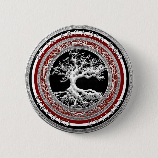 ET IN ARCADIA EGO RONDE BUTTON 5,7 CM (Voorkant)