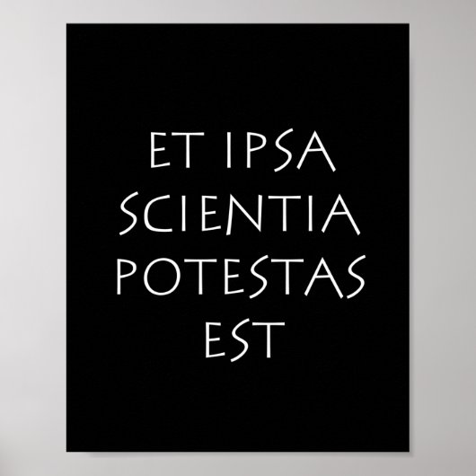 Et ipsa wetenschapper potestas est poster (Voorkant)