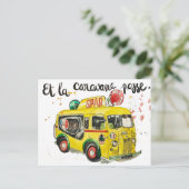 Et la caravane passe! briefkaart (Staand voorkant)