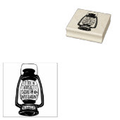 Et Lux in Tenebris Johannes 1 in Latijnse Bijbelve Rubberstempel (Gestempeld)