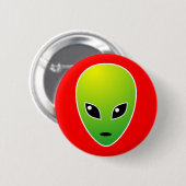 ET - op rood - Gepersonaliseerd Ronde Button 5,7 Cm (Voorkant /achterkant)