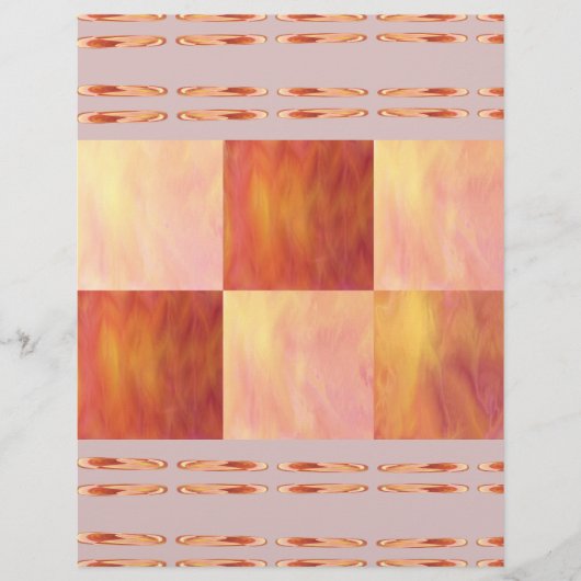 ET Sunset Tiles Scrapbook Paper Bulk Pages Flyer (Voorkant)
