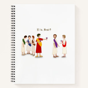 "Et Tu Brute?" Julius Caesar bij een feestje Notitieboek