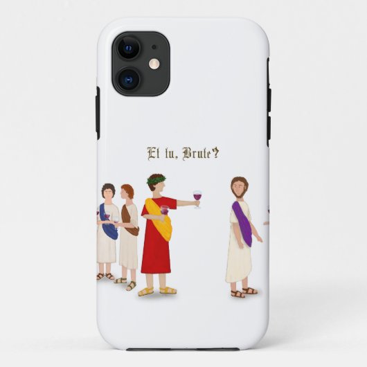 Et Tu Brute? Julius Caesar bij een Partij Case-Mate iPhone Case (Achterkant)