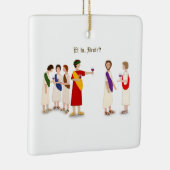 "Et Tu Brute?" Julius Caesar bij een Partij Keramisch Ornament (Rechts)