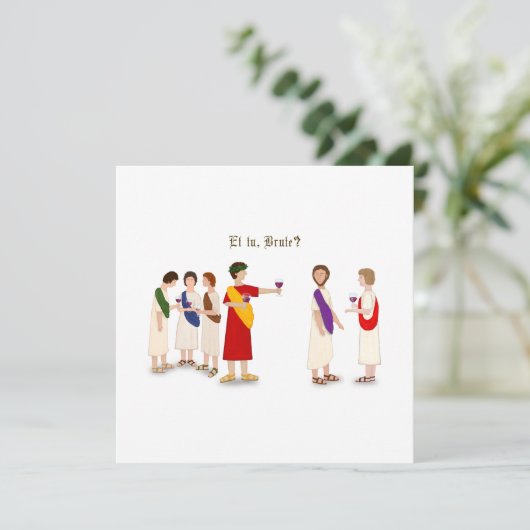 Et Tu Brute? Julius Caesar bij een Partij Programmakaart (Staand voorkant)