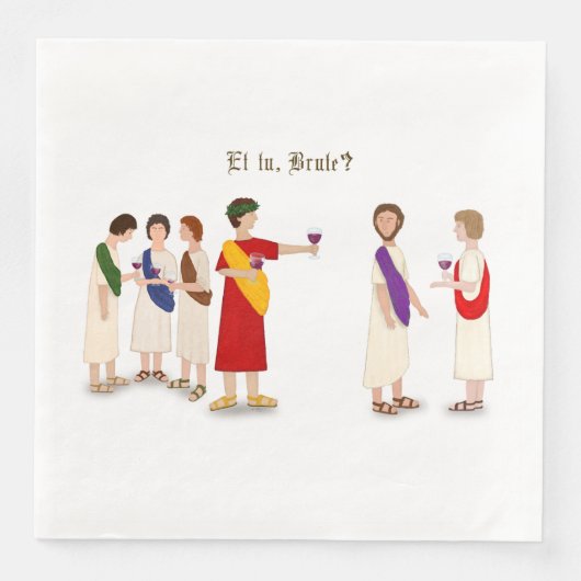 Et Tu Brute? Julius Caesar bij een Partij Servet (Voorkant)