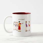 Et Tu Brute? Julius Caesar bij een Partij Tweekleurige Koffiemok (Links)