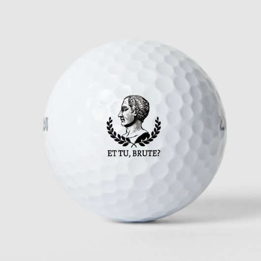 Et Tu, Brute? Julius Caesar citaat V van Shakespea Golfballen (Voorkant)