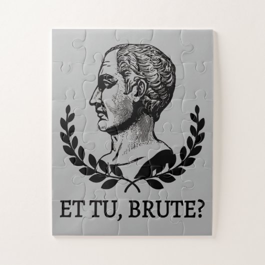 Et Tu, Brute? Julius Caesar citaat V van Shakespea Legpuzzel (Verticaal)