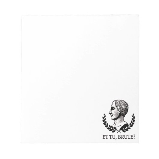 Et Tu, Brute? Julius Caesar citaat V van Shakespea Notitieblok (Voorkant)