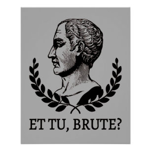 Et Tu, Brute? Julius Caesar citaat V van Shakespea Perfect Poster