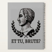 Et Tu, Brute? Julius Caesar citaat V van Shakespea Planner (Achterkant)