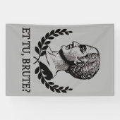 Et Tu, Brute? Julius Caesar citaat V van Shakespea Spandoek (Horizontaal)