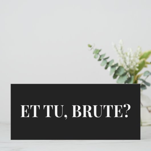 Et Tu, Brute? Julius Caesar III van Shakespeare (Staand voorkant)