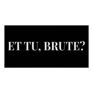 Et Tu, Brute? Julius Caesar III van Shakespeare Perfect Poster