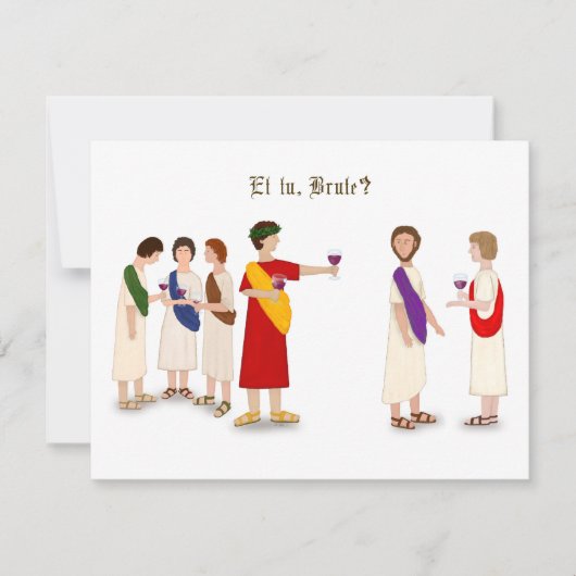 "Et Tu Brute?" Julius Caesar op een Feestje (Voorkant)