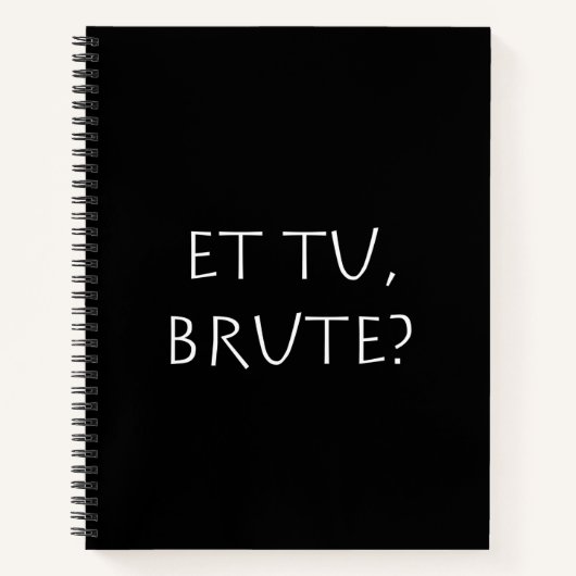 Et tu Brute Notitieboek (Voorkant)