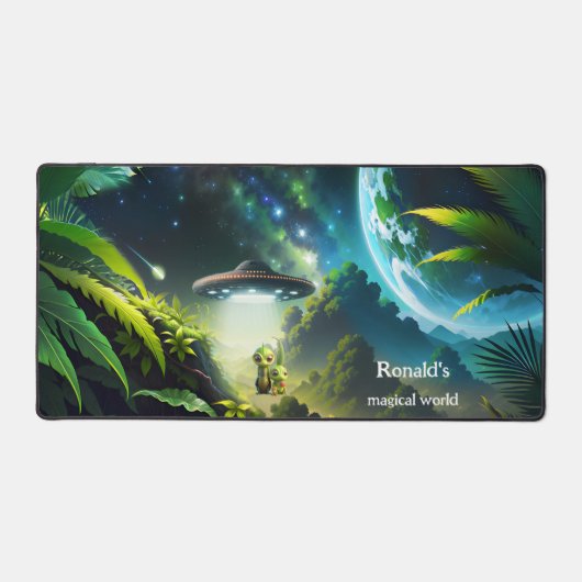 ET UFO magische fantasiewereld Bureaumat (Voorkant)