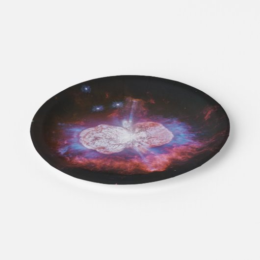Eta Carinae Binary Star System Fireworks Papieren Bordje (Gekanteld)