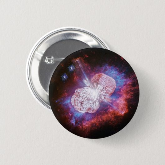 Eta Carinae Binary Star System Fireworks Ronde Button 5,7 Cm (Voorkant /achterkant)