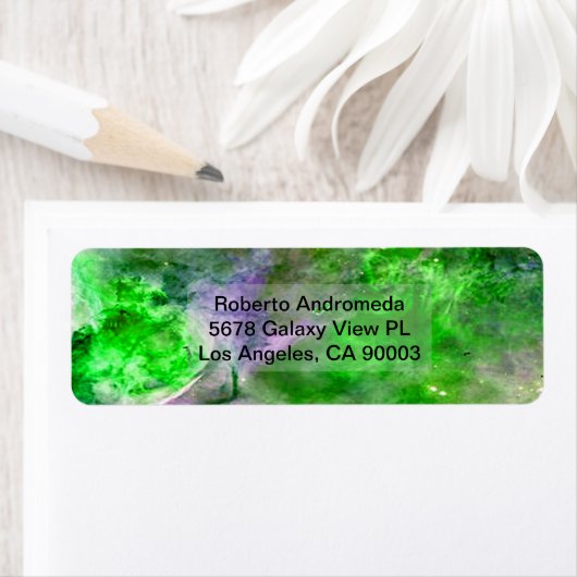 Eta Carinae Nebula Enhanced Green, ZGOS-adres Etiket (Insitu)