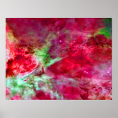 Eta Carinae Nebula Enhanced Red Value Poster (Voorkant)