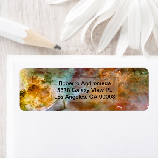 Eta Carinae Nebula in Brown & Copper, adres ZGOS Etiket (Insitu)