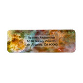 Eta Carinae Nebula in Brown & Copper, adres ZGOS Etiket (Voorkant)