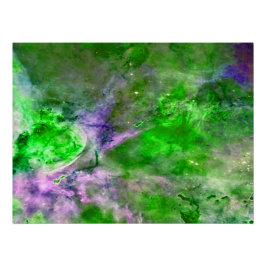 Eta Carinae-nevel Verbeterd Groen Perfect Poster
