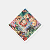  etalage winkelen kinder kerstmis servet (Hoek)