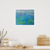 étang en Bretagne Poster (Keuken)