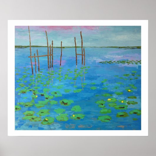 étang en Bretagne Poster (Voorkant)