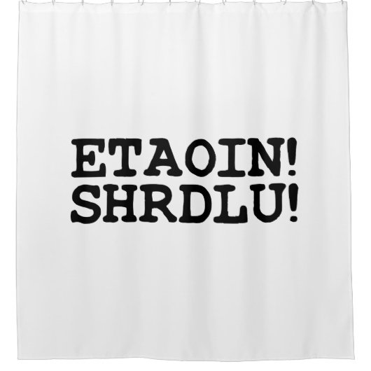 ETAOIN! SHRDLU! DOUCHEGORDIJN (Voorkant)