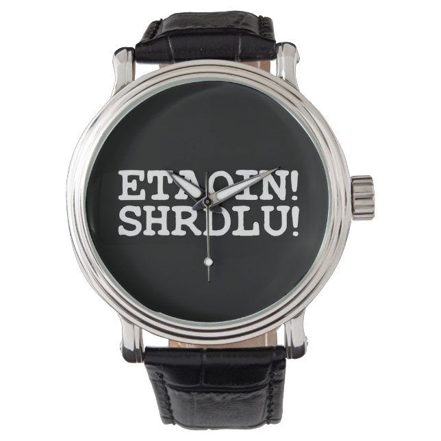 ETAOIN! SHRDLU! HORLOGE (Voorkant)