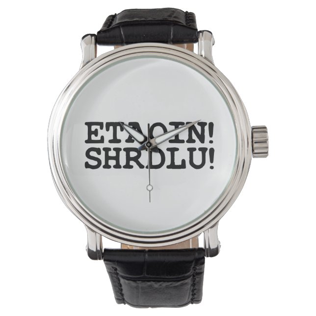 ETAOIN! SHRDLU! HORLOGE (Voorkant)