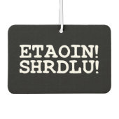 ETAOIN! SHRDLU! LUCHTVERFRISSER (Voorkant)