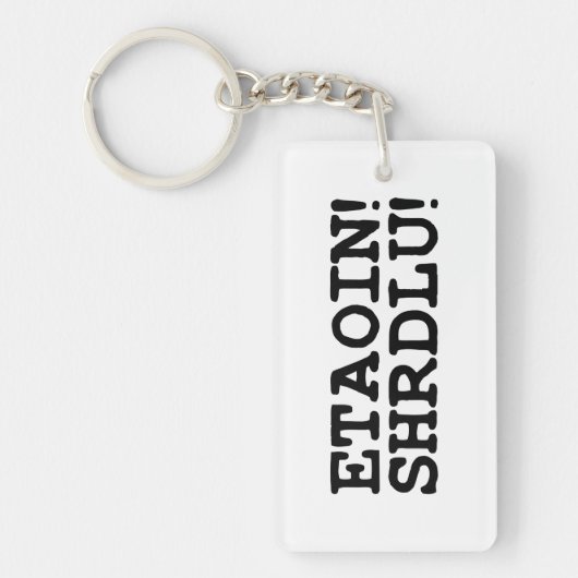 ETAOIN! SHRDLU! SLEUTELHANGER (Voorkant)